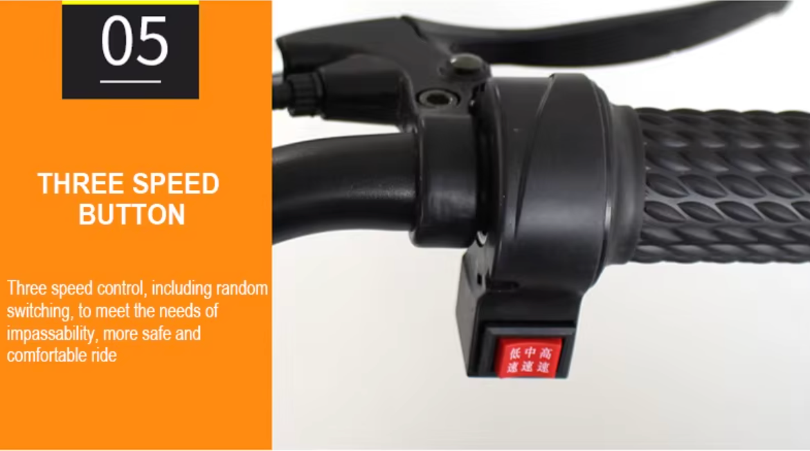 Moto eléctrica scooter 250W con canasta y batería de litio – vista 10