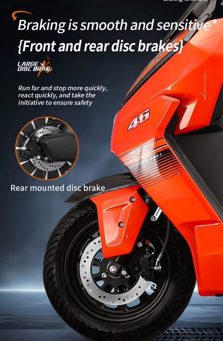 Moto eléctrica scooter 2000W 2.0 con batería de litio – vista 10
