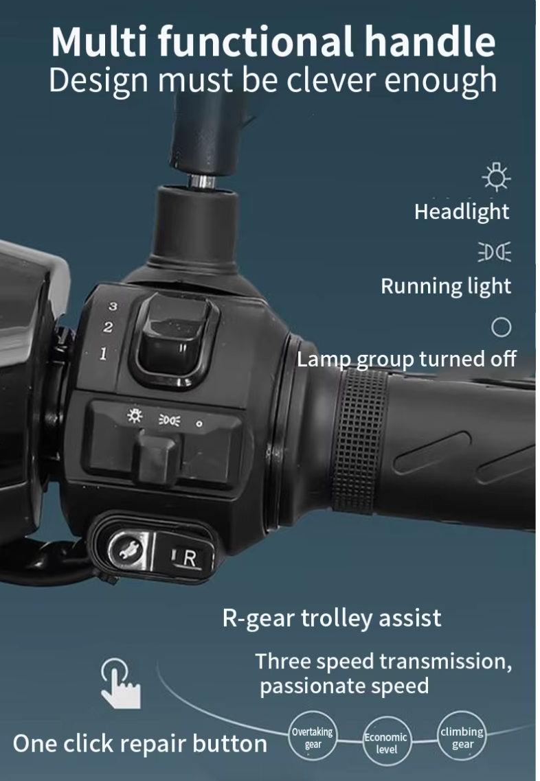 Moto eléctrica scooter 2000W 2.0 con batería de litio – vista 8