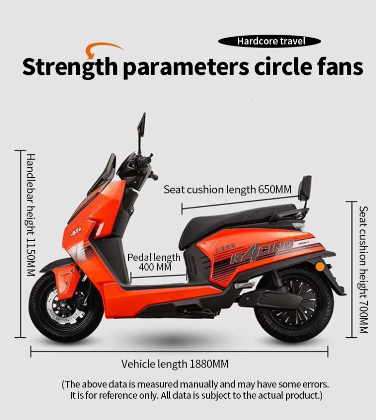 Moto eléctrica scooter 2000W 2.0 con batería de litio – vista 6