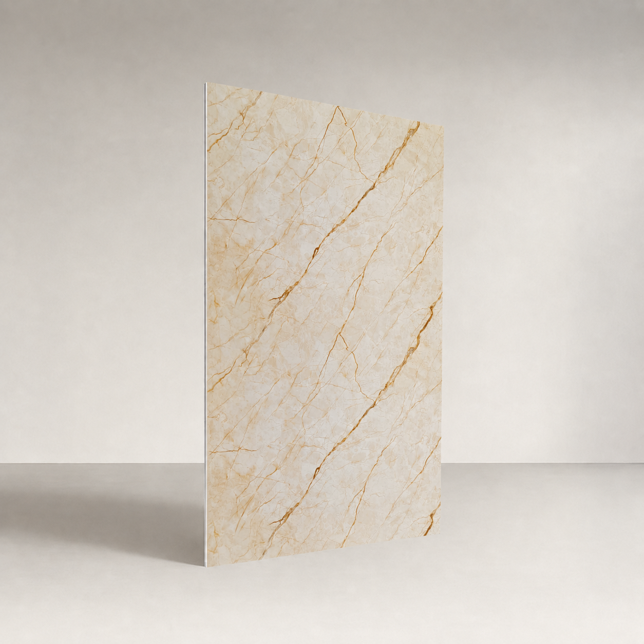 Revestimiento interior • Panel Mármol PVC • 244x122x0.3cm • Beige Arena