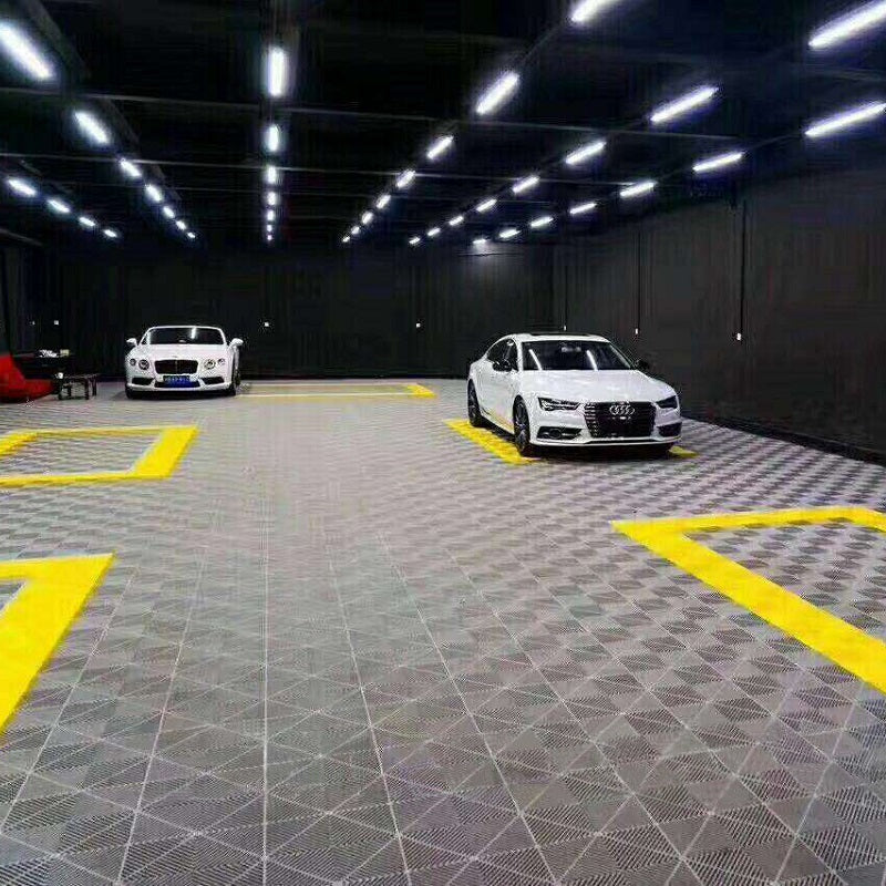 Esquina Piso de Garage Modular Spectra • 8x8x1.8cm • Negro