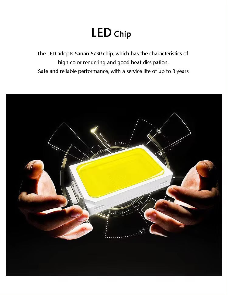 Luz Led Spectra Geométrica • Dimmiable 3.000-5.000-6.500K • Arista 1.2 mts • 120W