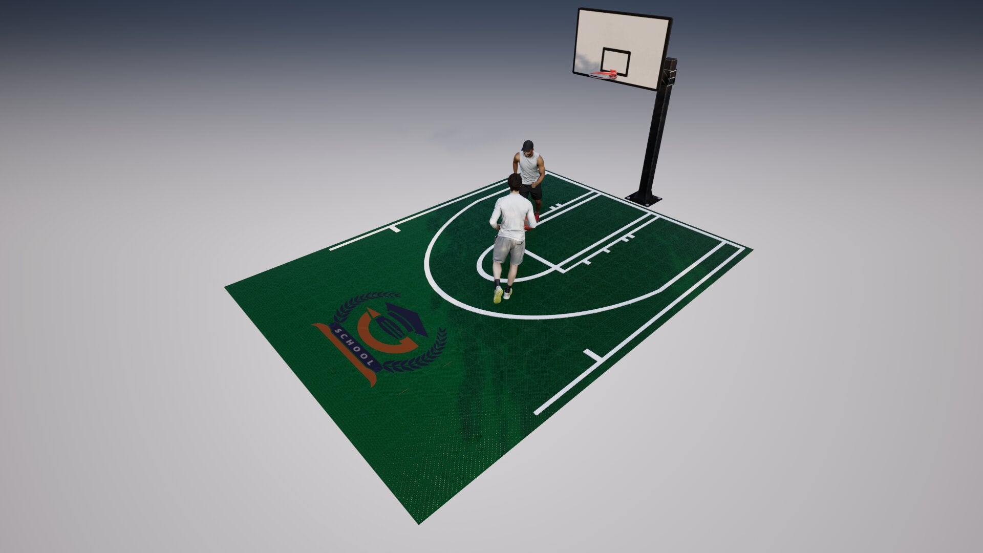 Basketball • Media Cancha • Formato Alargado • Piso Deportivo Elastic Pro