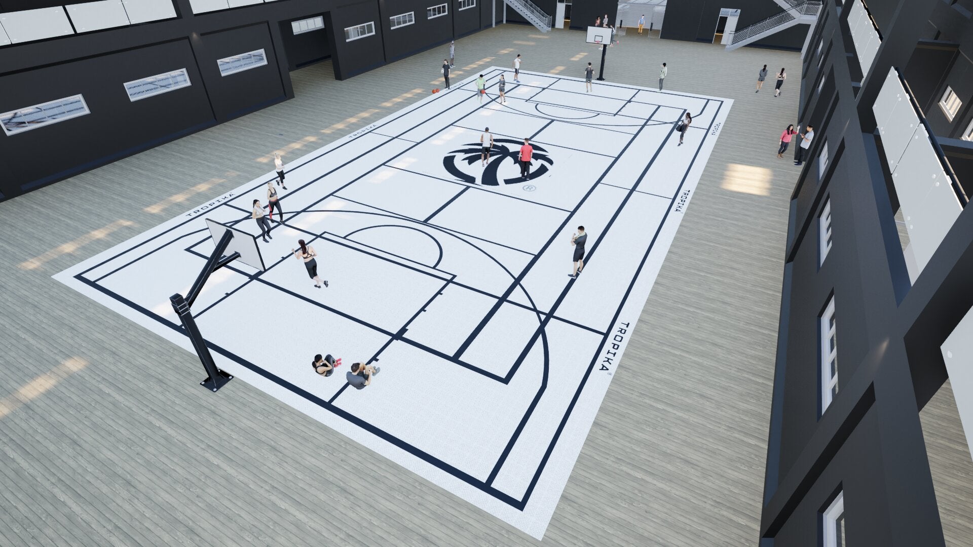 Basketball • Cancha Completa • Piso Deportivo Elastic Pro