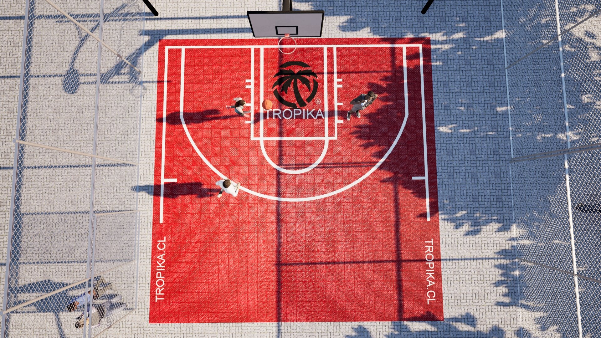 Basketball • Media Cancha • Formato Alargado • Piso Deportivo Elastic Pro