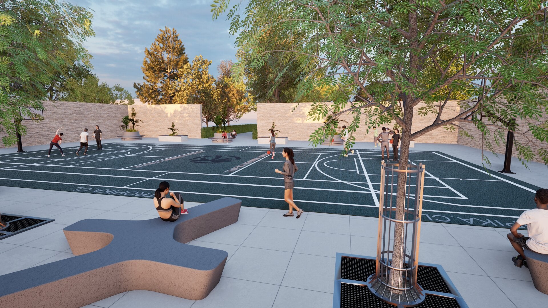 Basketball • Cancha Completa • Piso Deportivo Elastic Pro