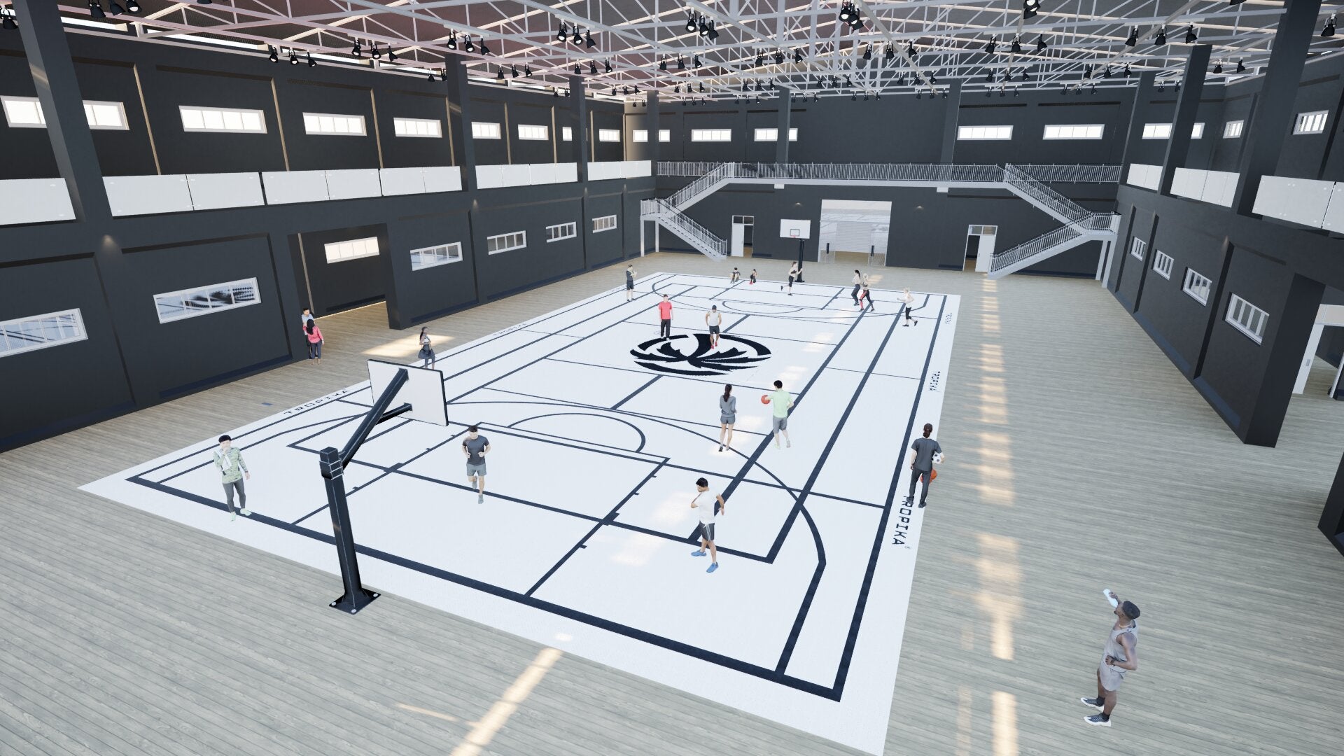 Basketball • Cancha Completa • Piso Deportivo Elastic Pro