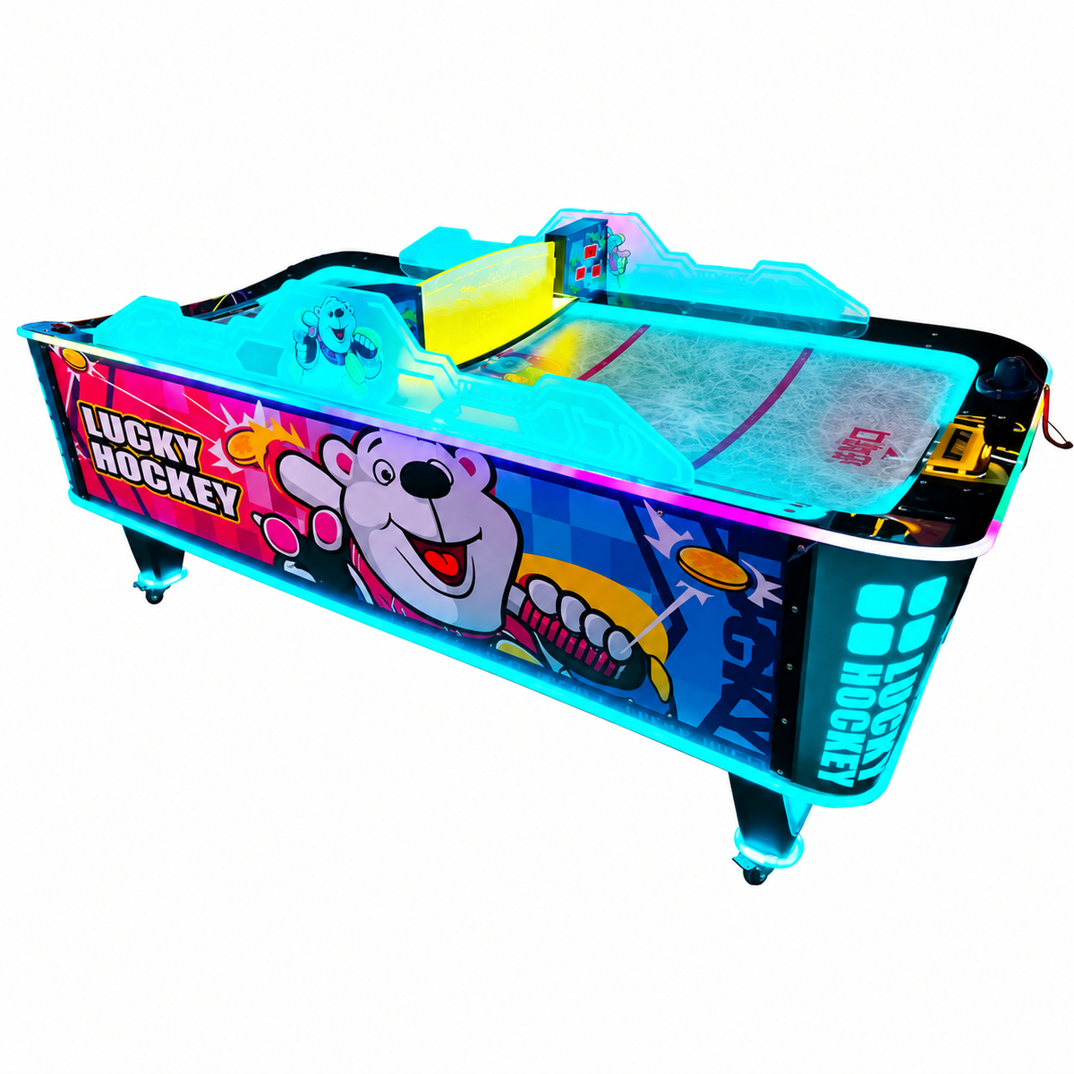 Mesa de Air Hockey Arcade Profesional con Monedero • Lucky Hockey