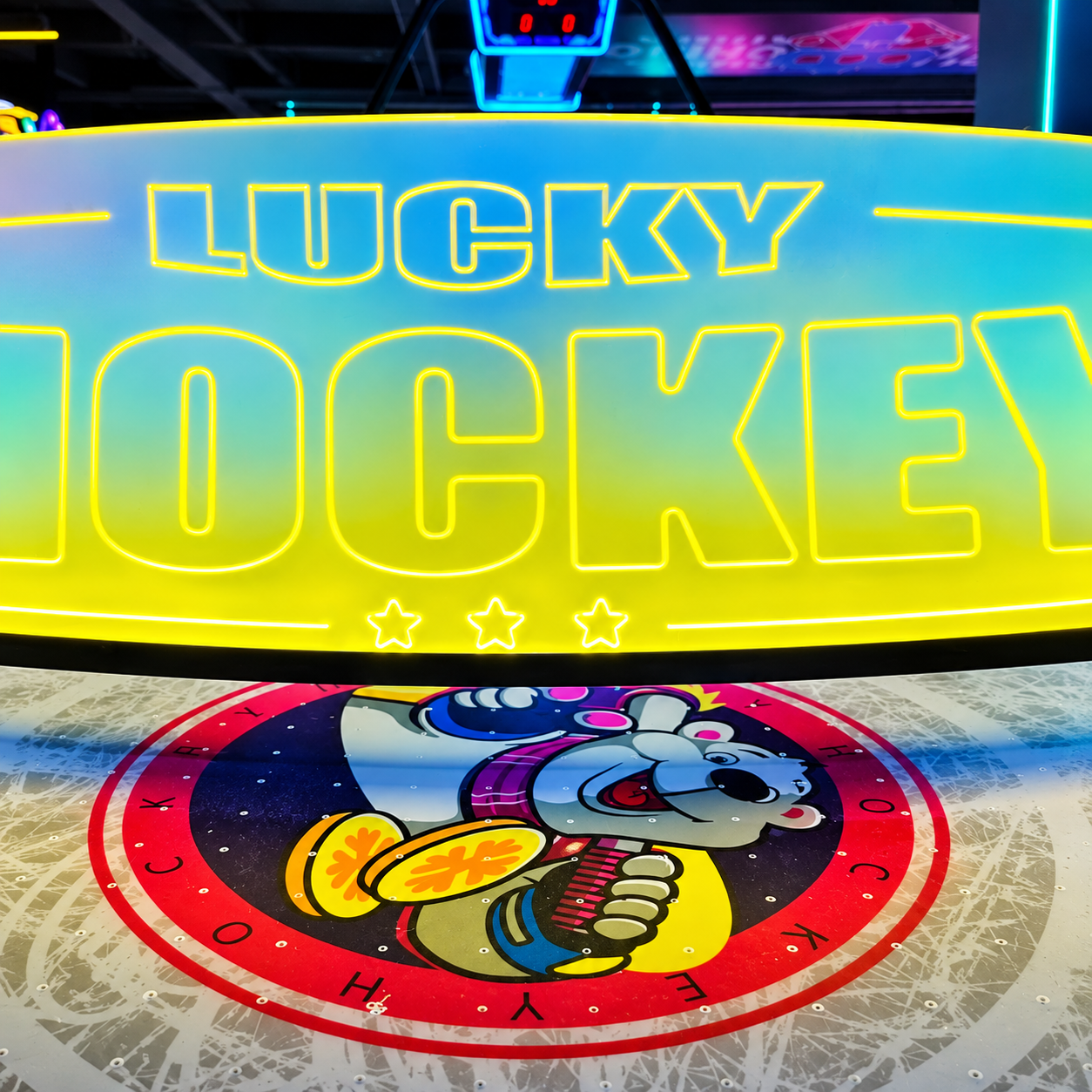 Mesa de Air Hockey Arcade Profesional con Monedero • Lucky Hockey