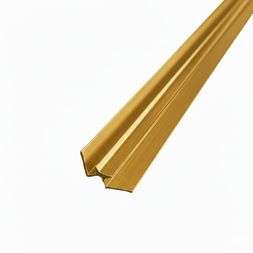 Perfil • Terminaciones Panel Mármol PVC • 244cm • Unión Tipo M Esquina Interior