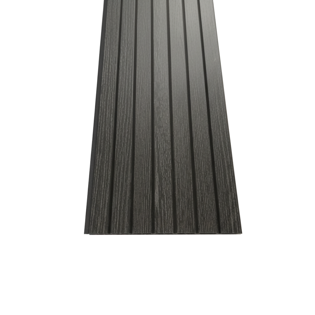 Revestimiento interior • WPC Wall Panel • Negro Textura • 22x240x1cm