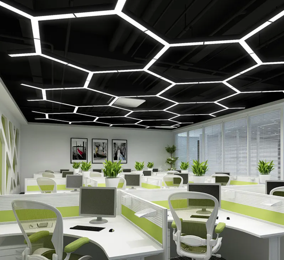 Luz Led Spectra Geométrica • Dimmiable 3.000-5.000-6.500K • Arista 1.2 mts • 120W