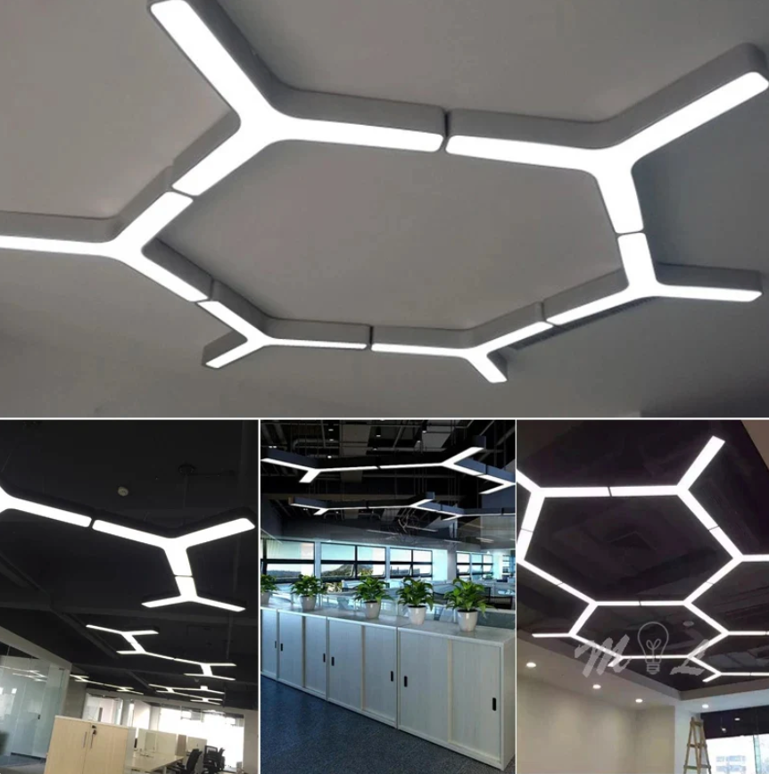 Luz Led Spectra Geométrica • Dimmiable 3.000-5.000-6.500K • Arista 1.2 mts • 120W