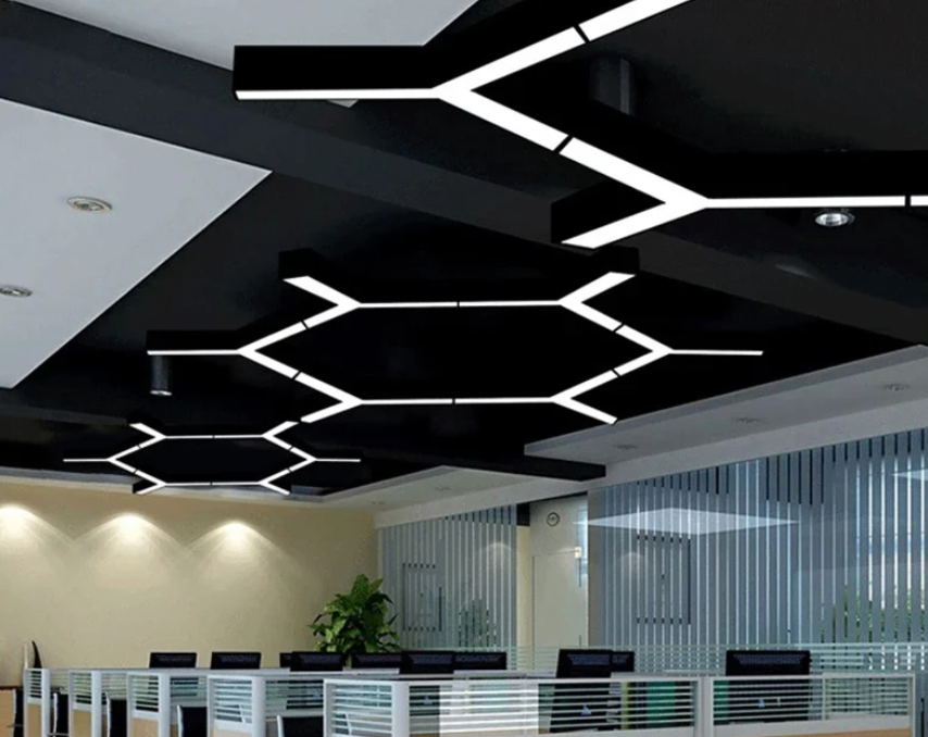 Luz Led Spectra Geométrica • Dimmiable 3.000-5.000-6.500K • Arista 1.2 mts • 120W