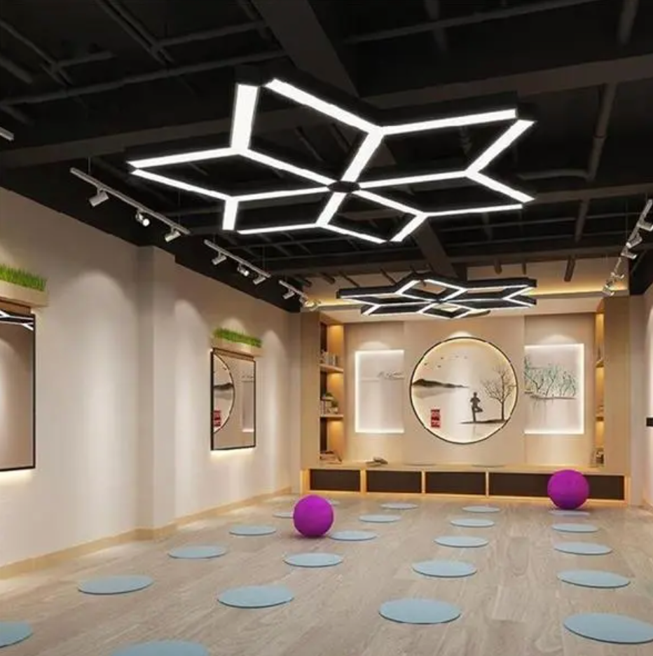 Luz Led Spectra Geométrica • Dimmiable 3.000-5.000-6.500K • Arista 1.2 mts • 120W