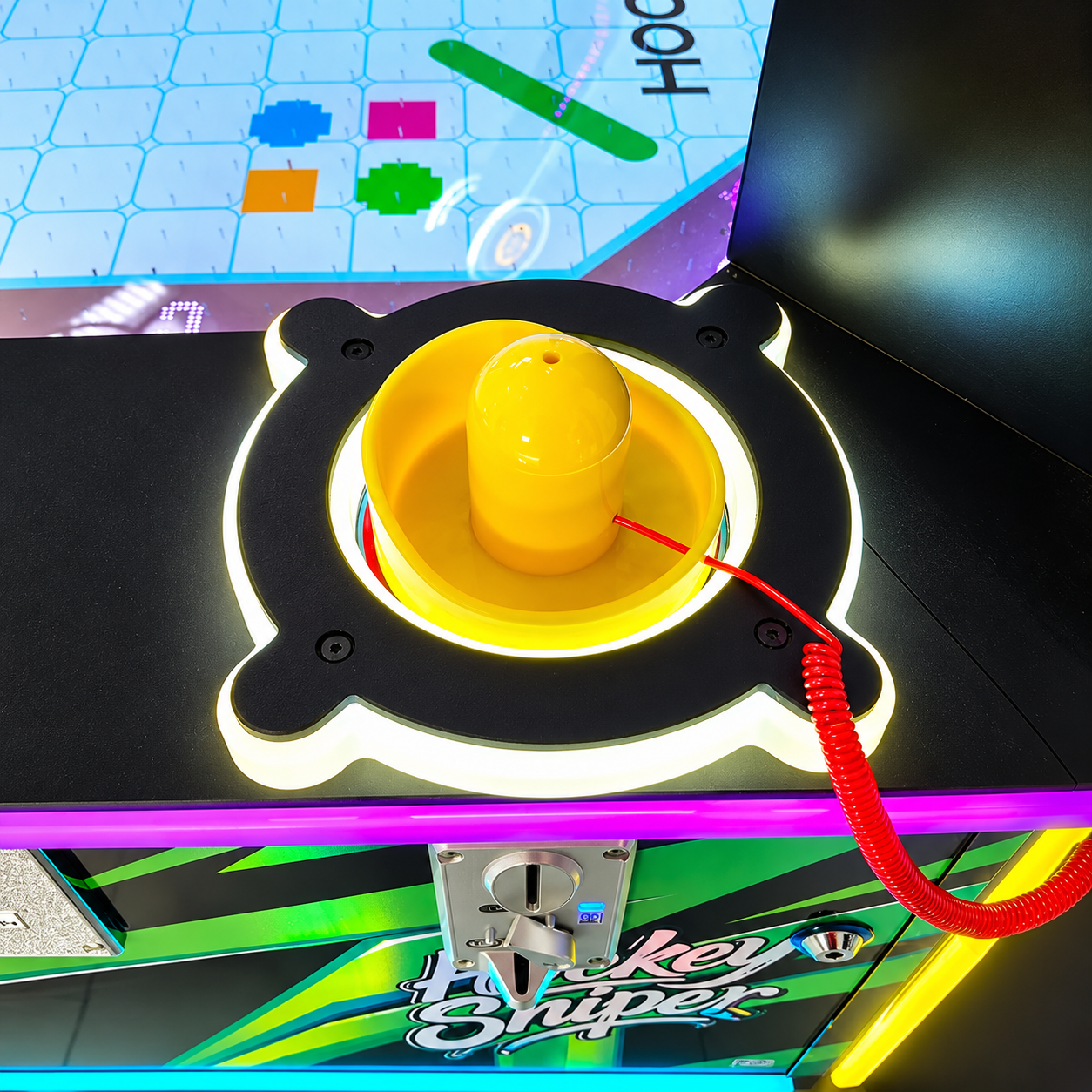 Mesa de Air Hockey Arcade Profesional con Monedero • Iluminación Led • Sniper Hockey