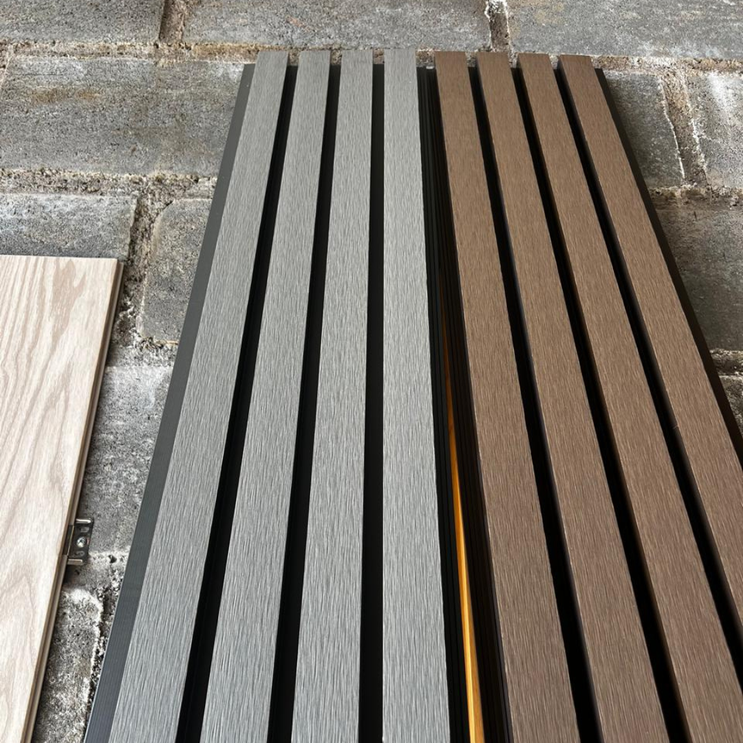 Revestimiento Exterior • WPC Wall Panel • Perfil Nogal Natural • 290cm