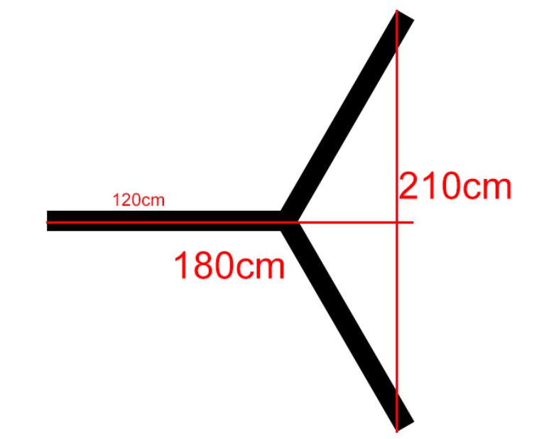 Luz Led Spectra Geométrica • Dimmiable 3.000-5.000-6.500K • Arista 1.2 mts • 120W