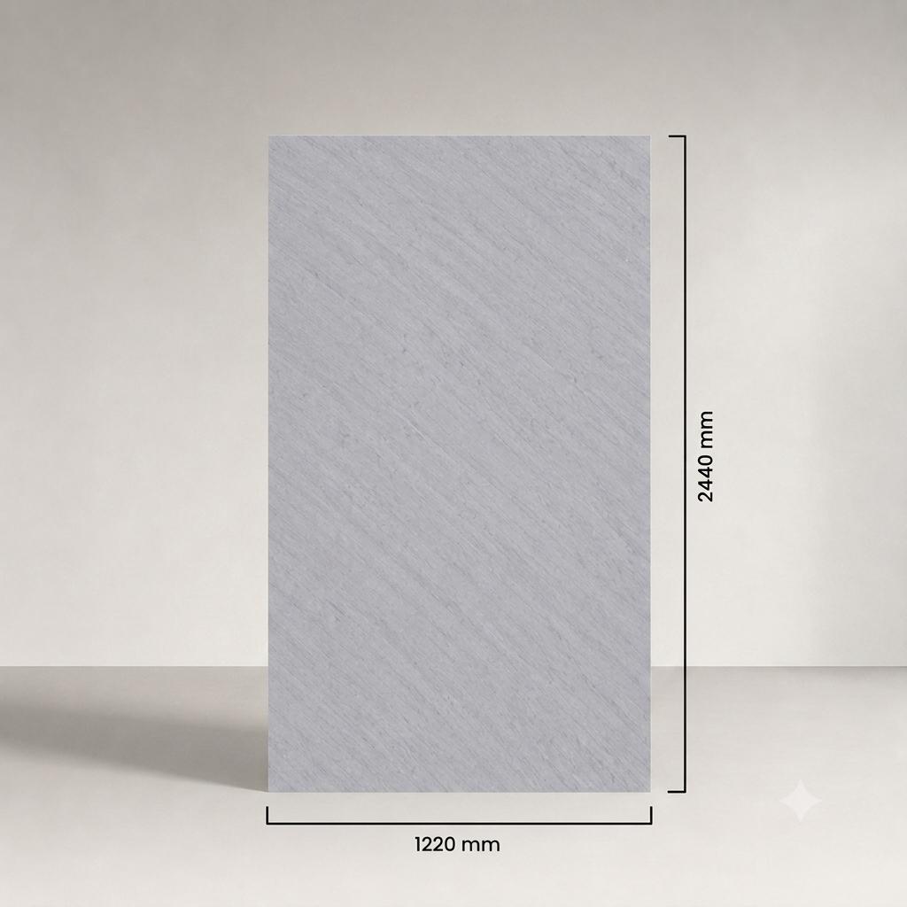 Revestimiento interior • Panel Mármol PVC • 244x122x0.3cm • Gris Ceniza