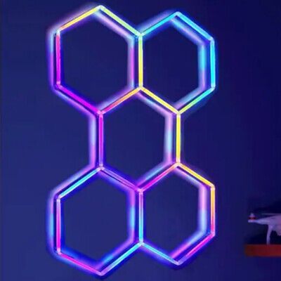 Luz Led Spectra RGB • Rack Hexagonal • 4.78x2.41 mts • 14 Hexágonos