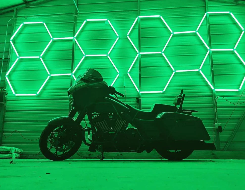 Luz Led Spectra RGB • Rack Hexagonal • 4.78x2.41 mts • 14 Hexágonos