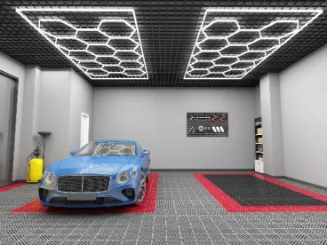 Luz Led Spectra • Kit 5 Hexágonos Chicos • Arista Hexágono 44 cm • 36 Watts c/u