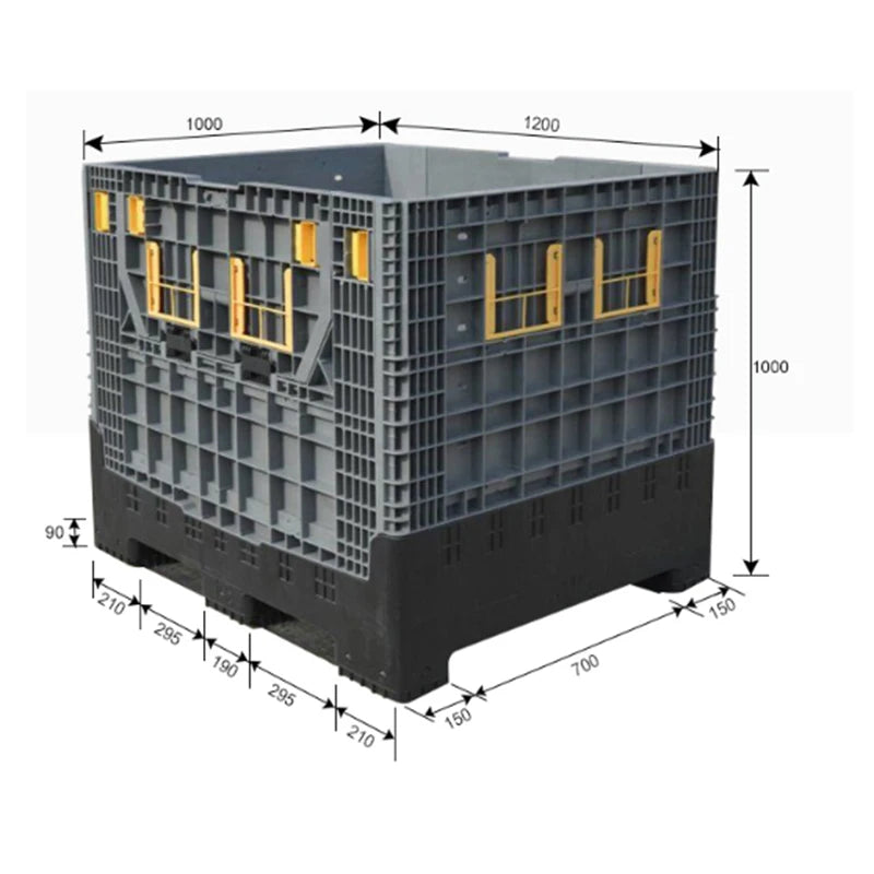 Bins Industrial Plegable • 800 litros • 120x100x100