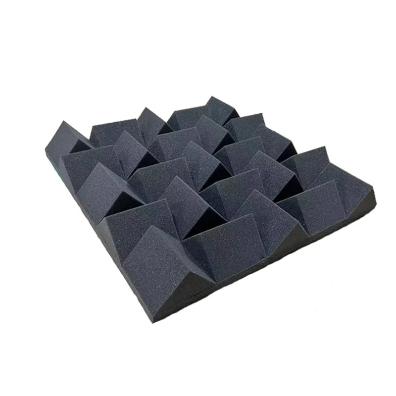 Panel Acústico Prisma • AutoAdhesivo • Pack X2 • Negro • 60x60x8cm • 0.72 m2