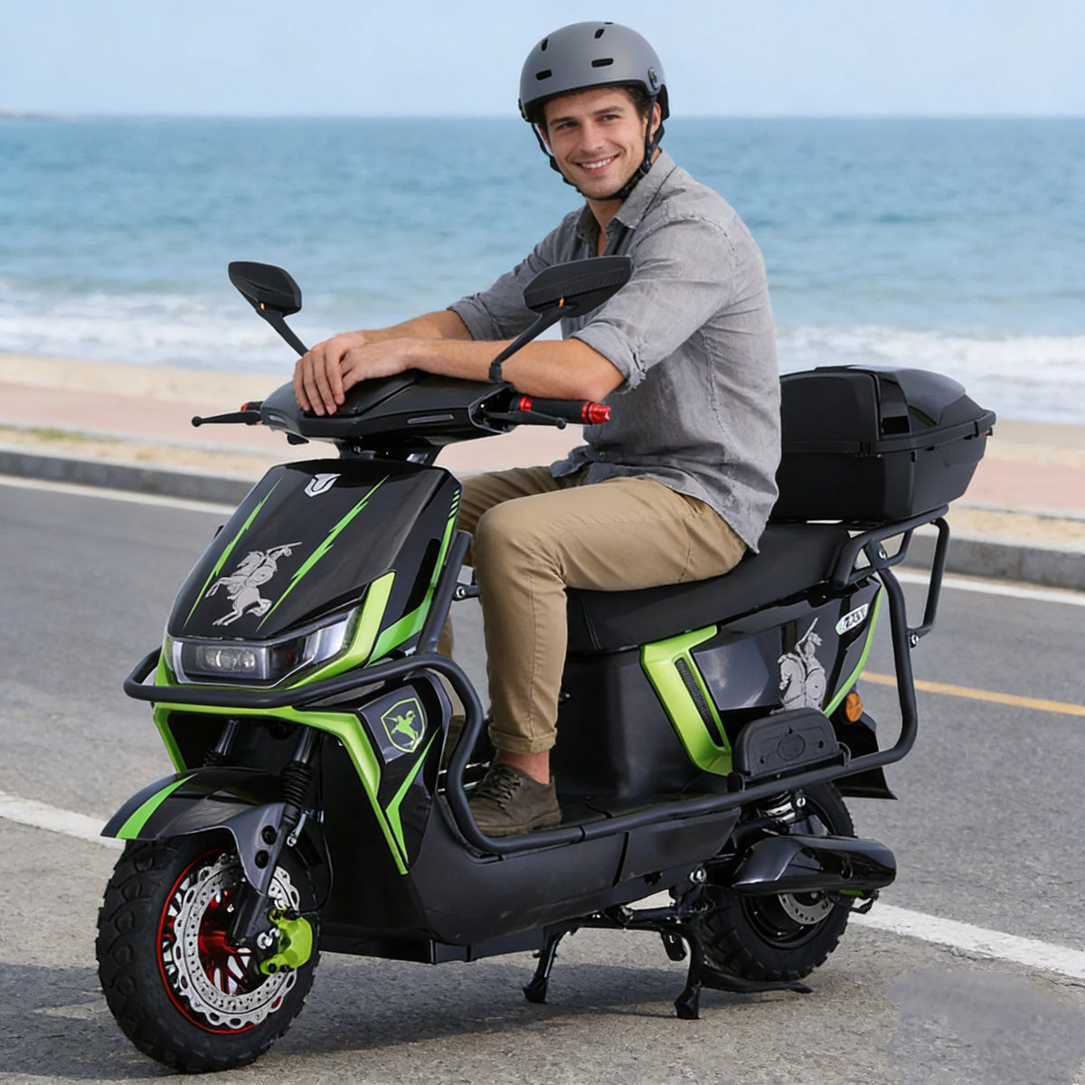 Moto eléctrica scooter 1000W con batería de litio – vista 5