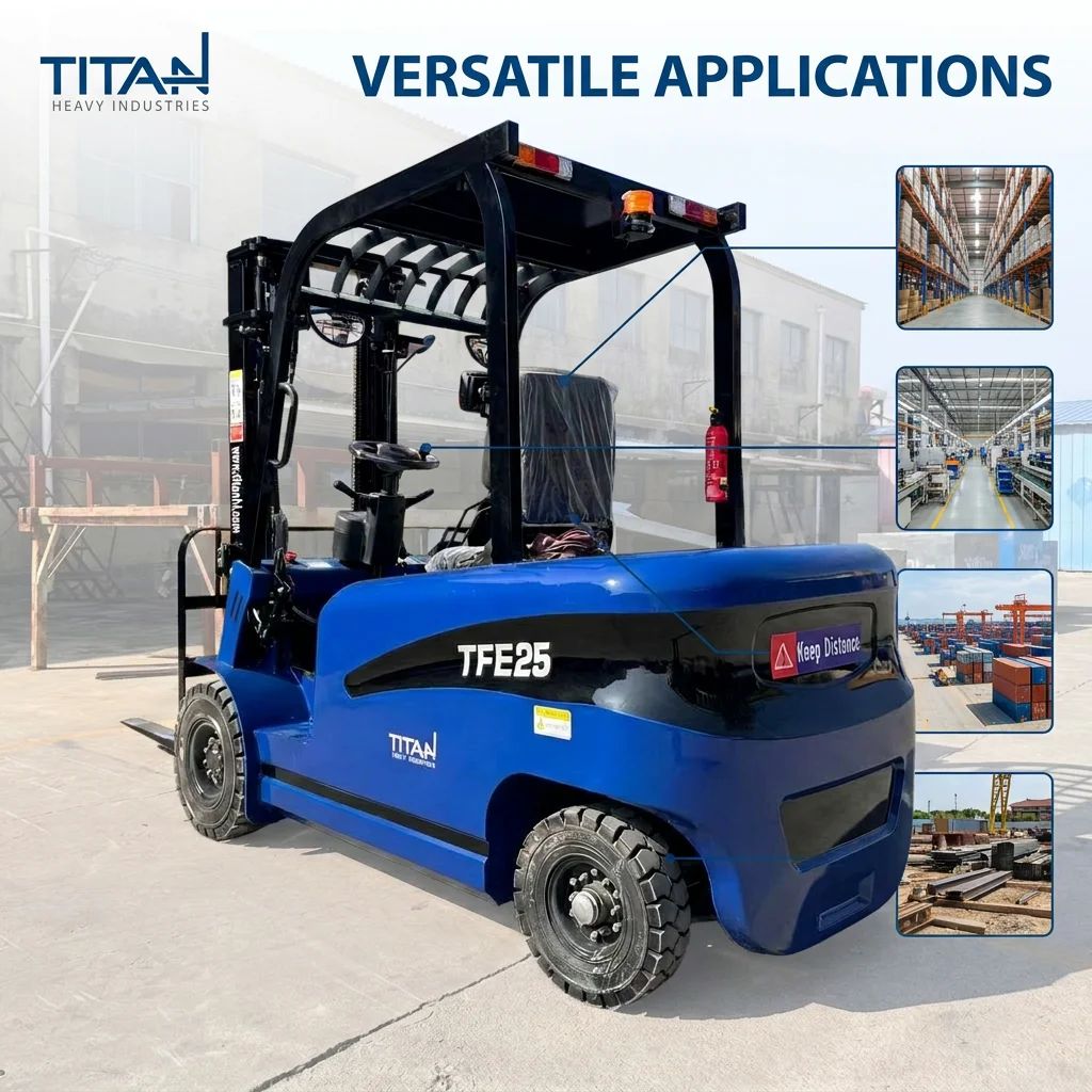Grúa Horquilla Eléctrica TFE25 TITAN • 2,5 Ton.