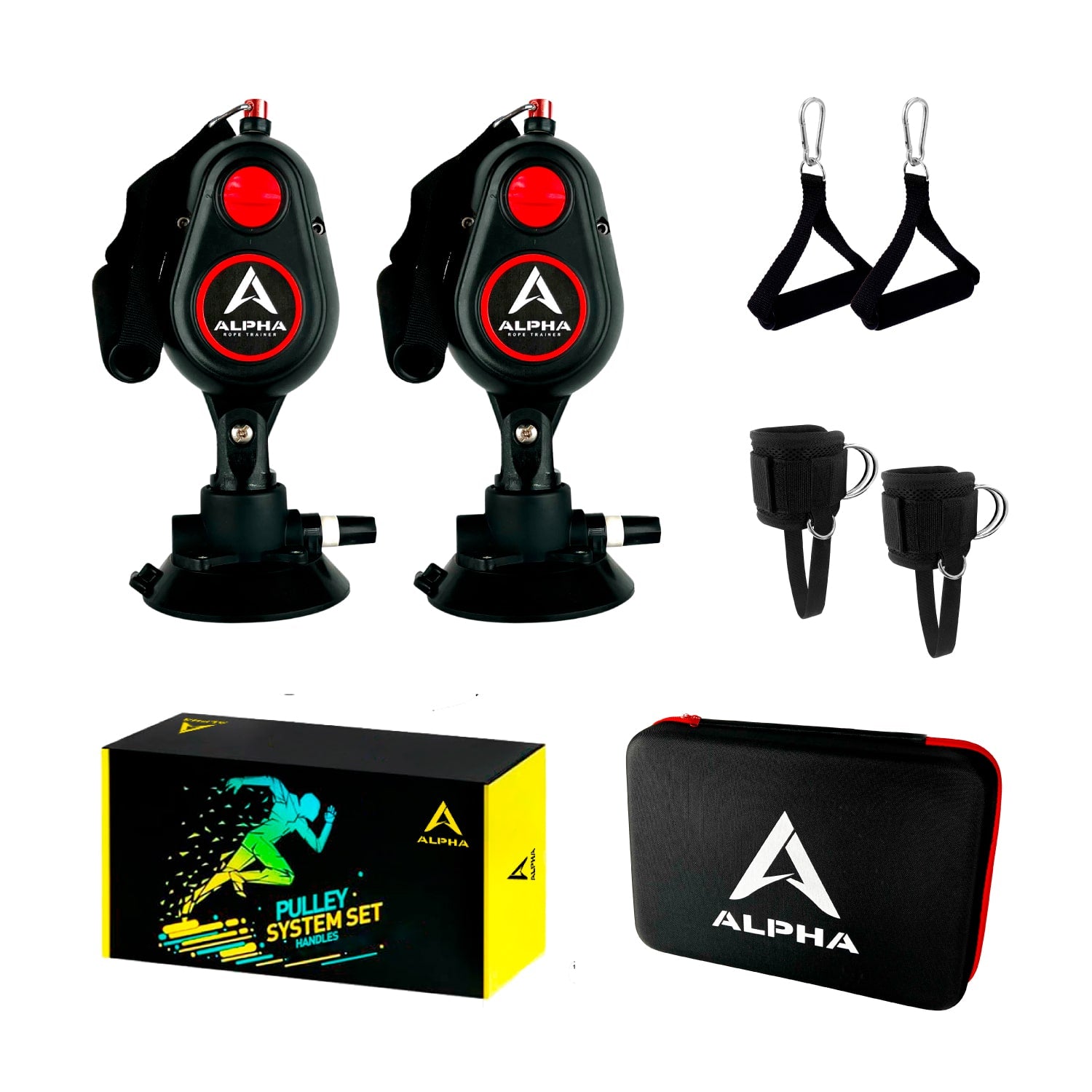 Polea Multifuncional Alpha • 2.5 a 7.5 kg • Pack Doble