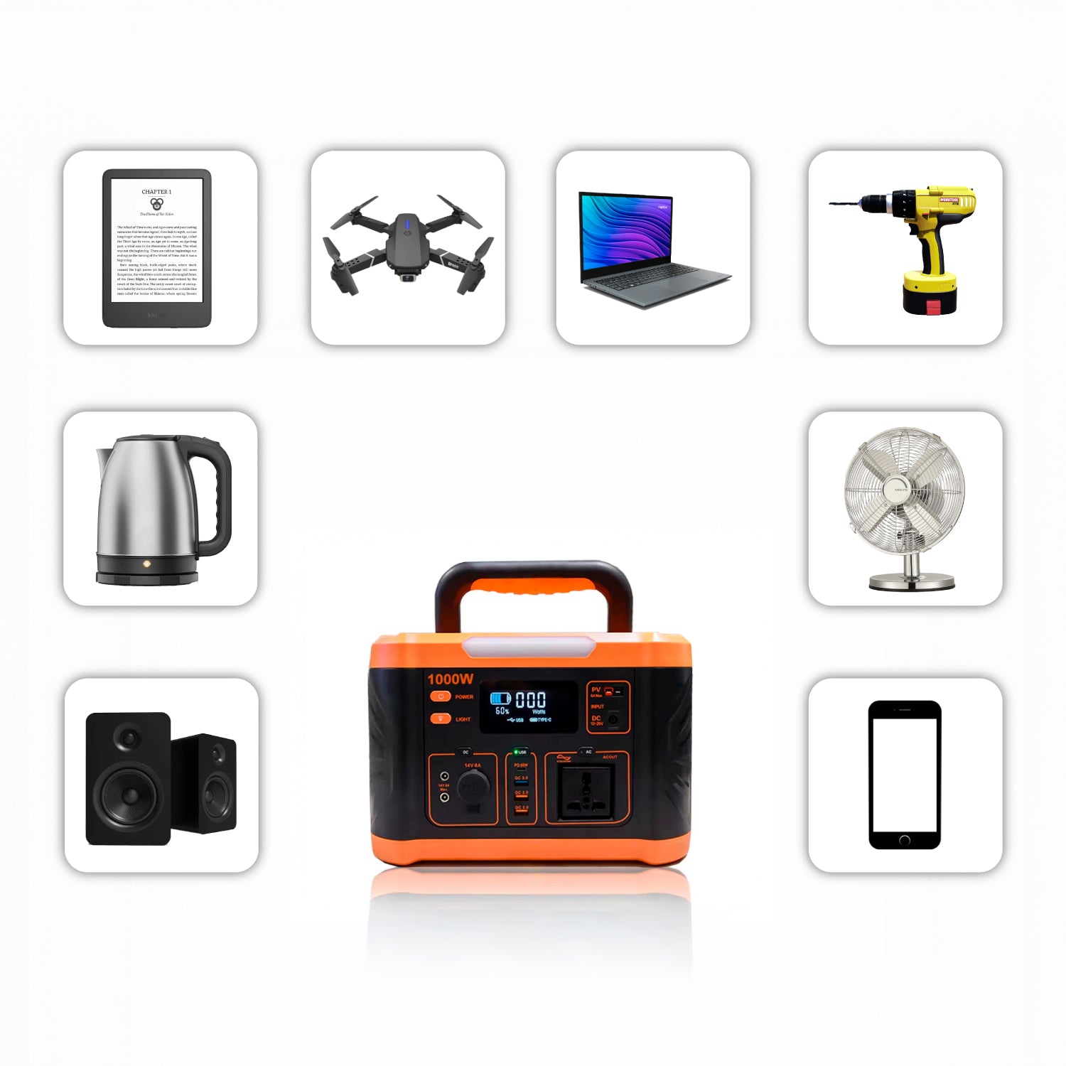 Estación de Energía Solar Portátil Outdoor 600Wh + Panel Solar Portátil 200W • Kit Solar Básico • [Preventa]