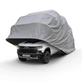 Carpa Cochera Plegable para Automovil • Retractil • Soporte Anclado a Piso • 6,8m largo × 2,8m ancho ×2,75 m alto  • Gris