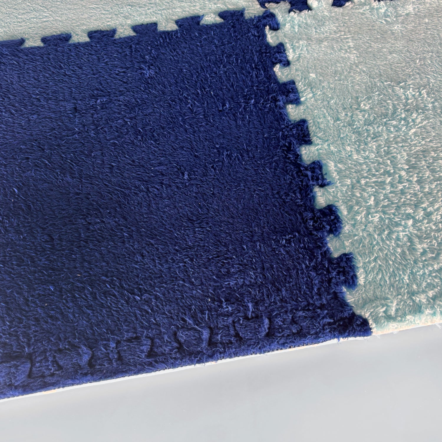 Borde Piso Tatami Acolchado para Niños • Modular • 30x3cm • Azul marino