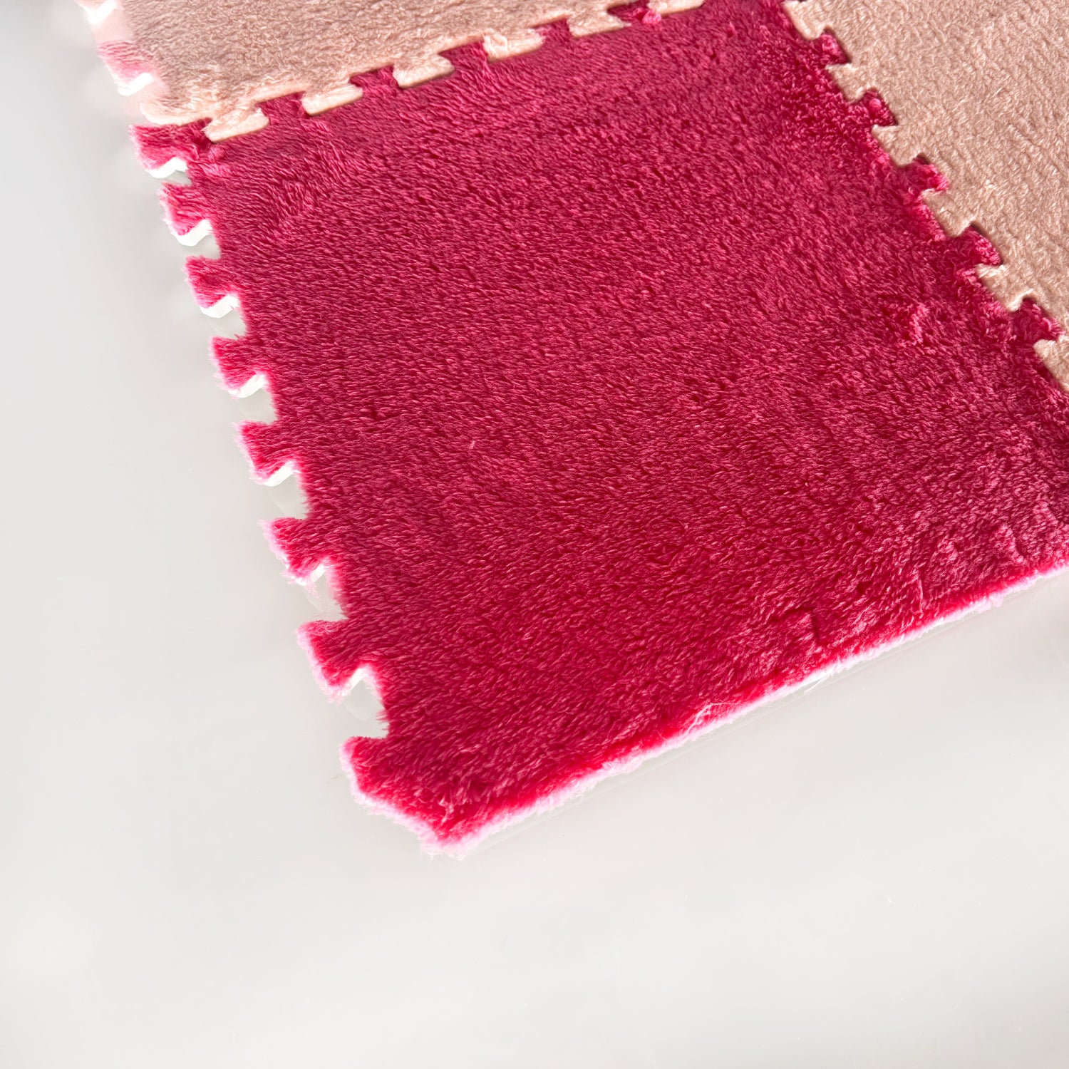 Borde Piso Tatami Acolchado para Niños • Modular • 30x3cm • Rosa Fuerte