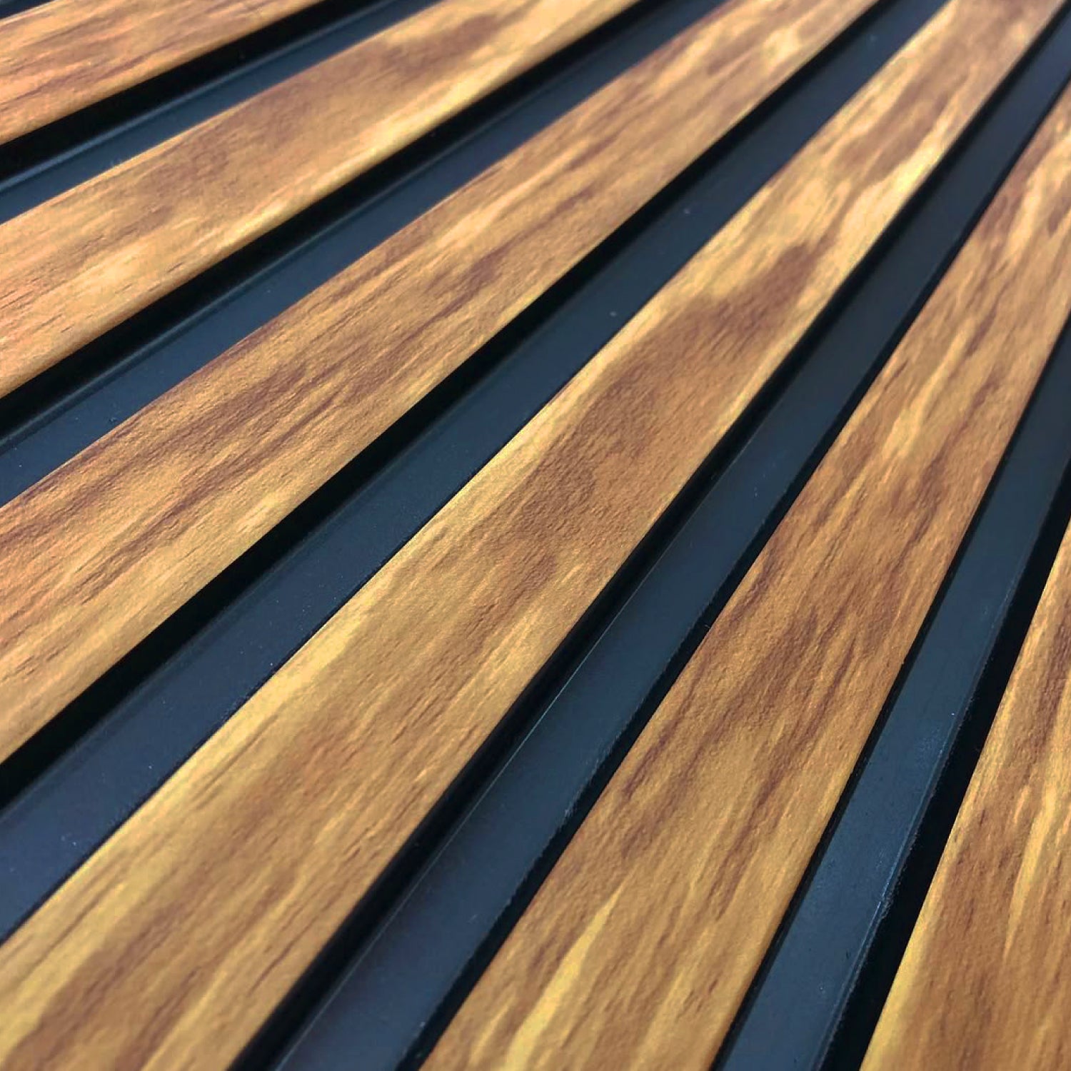 Revestimiento interior • WPC Wall Panel • Negro/Madera • 20.5x290x1.5cm • [Preventa]