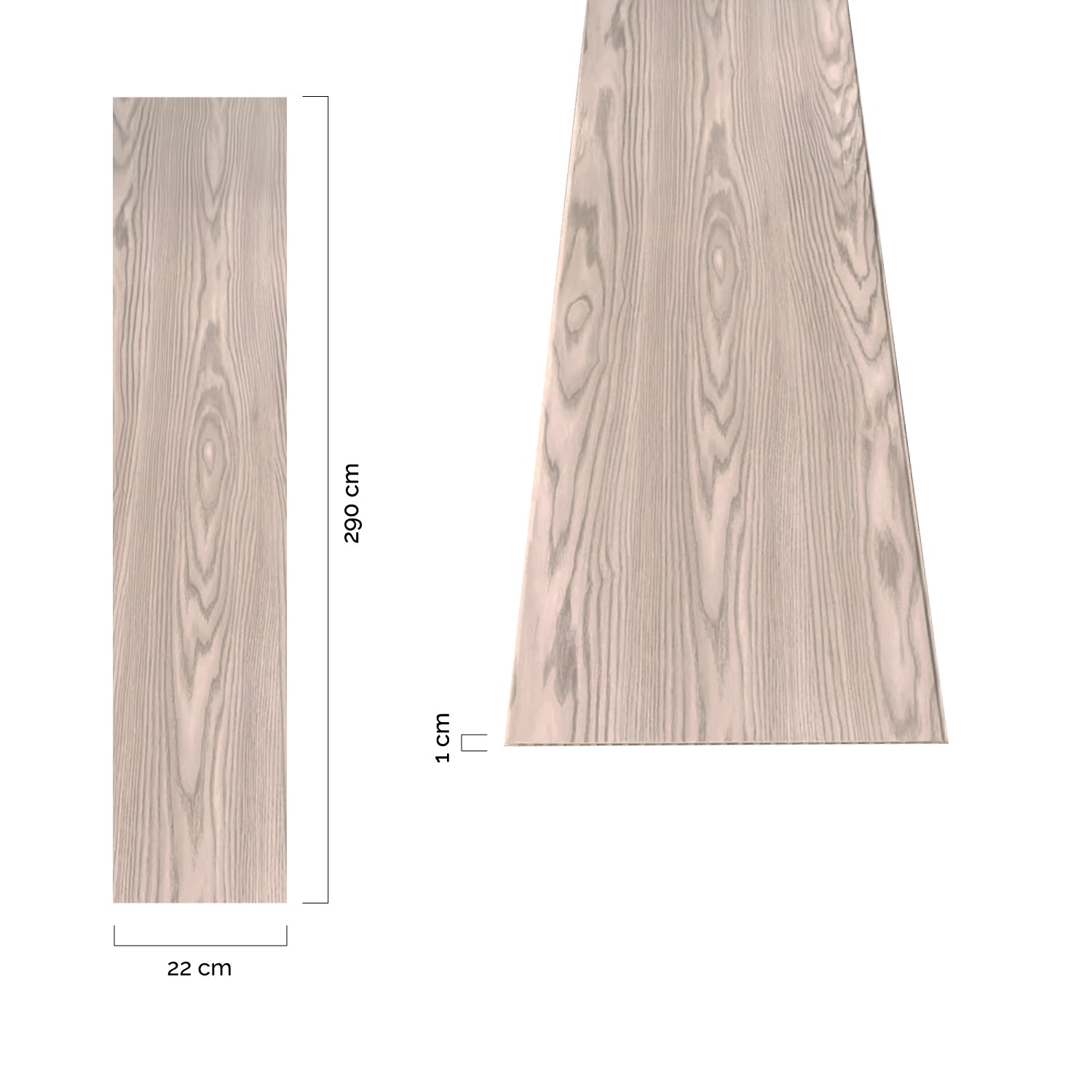 Revestimiento interior • WPC Wall Panel • Beige Liso • 20x290x1cm • [Preventa]