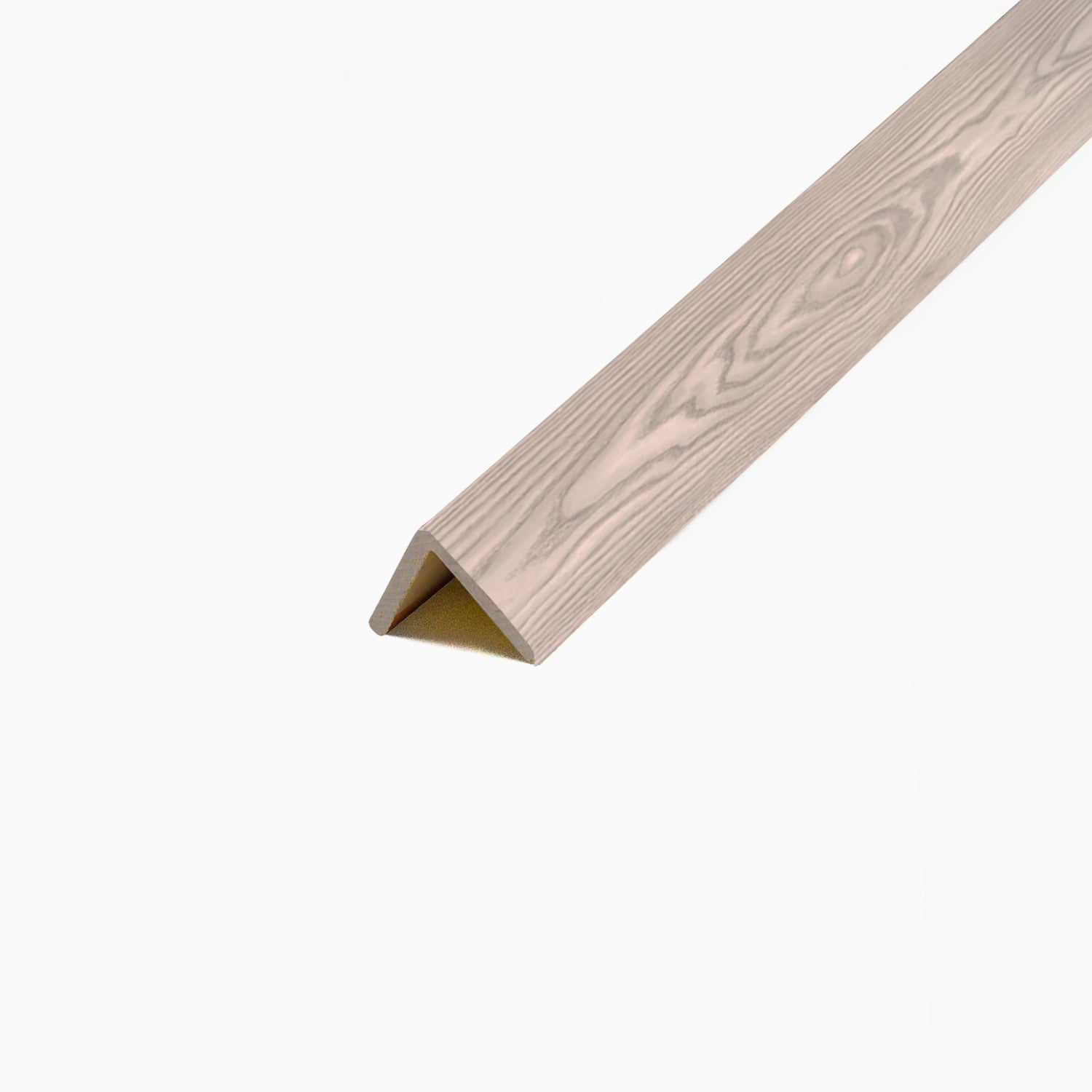 Perfil Esquina exterior • WPC Wall Panel • Beige Liso • 2.5x2.5x240cm • [Preventa]