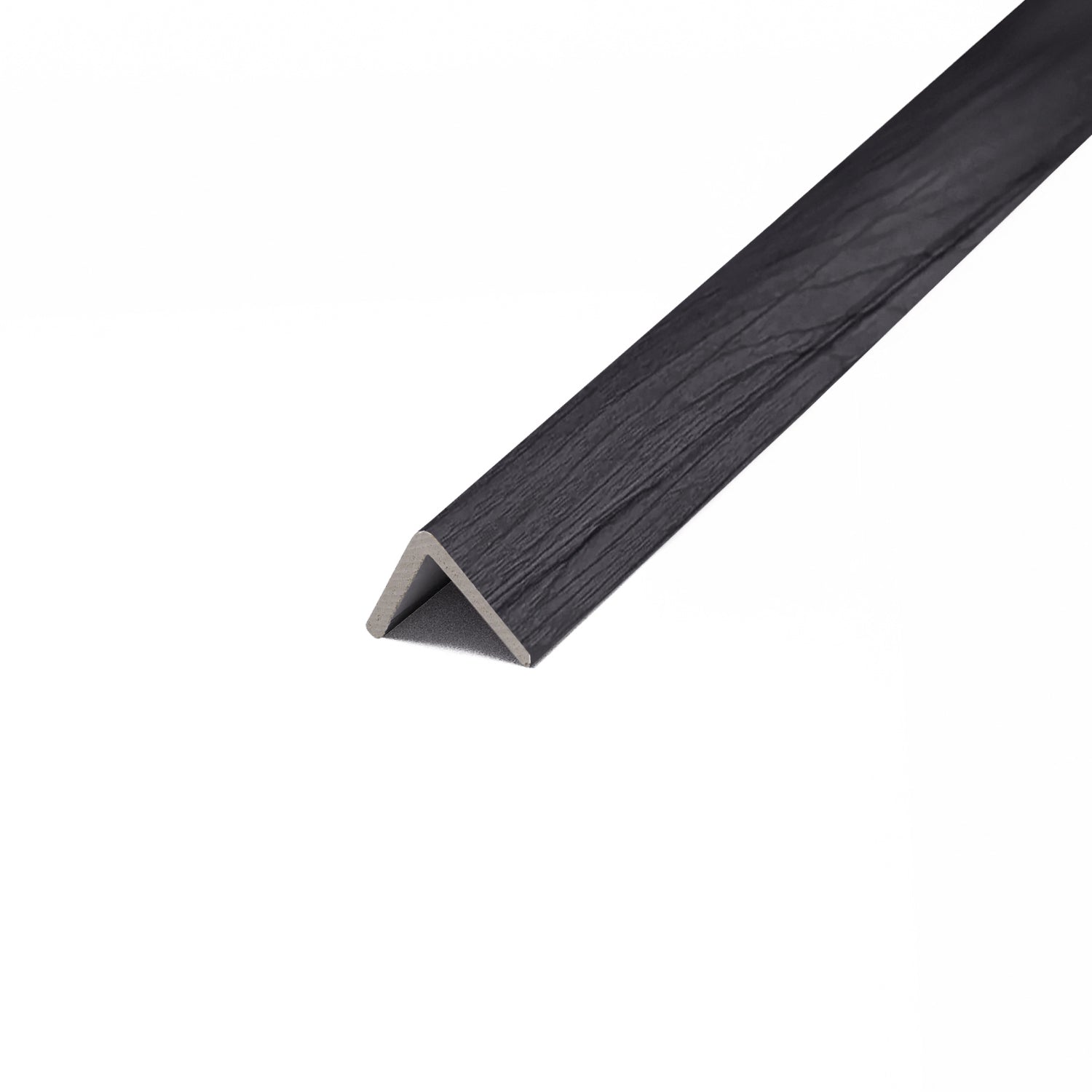 Perfil Esquina exterior • WPC Wall Panel • Gris Grafito • 2.5x2.5x240cm • [Preventa]