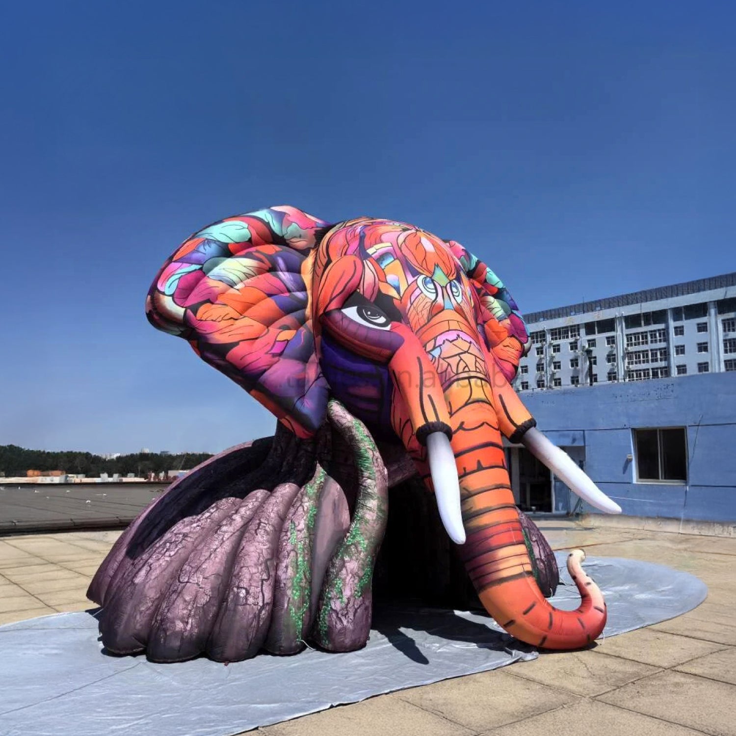 Juego Inflable • Elefante par Escenarios • Con Luz LED • 7mx5mx4m • [A Pedido] • Arriendo