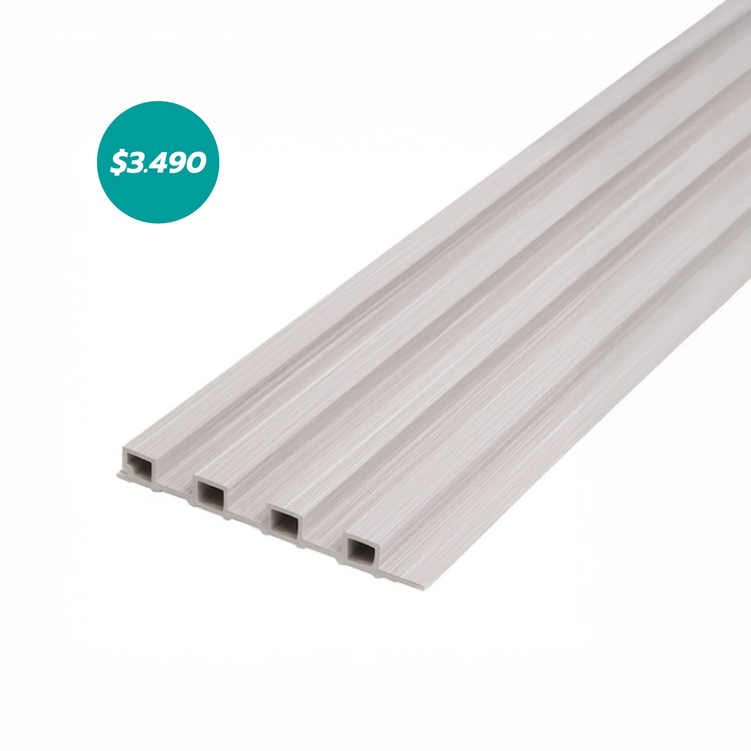 Revestimiento interior • WPC Wall Panel • Crema • 15.5x240x1.8cm