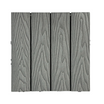 Piso Deck WPC Terraza • Gris • Encastrable Modular Outdoor • 30x30x2cm • Terminación Madera • [Preventa]