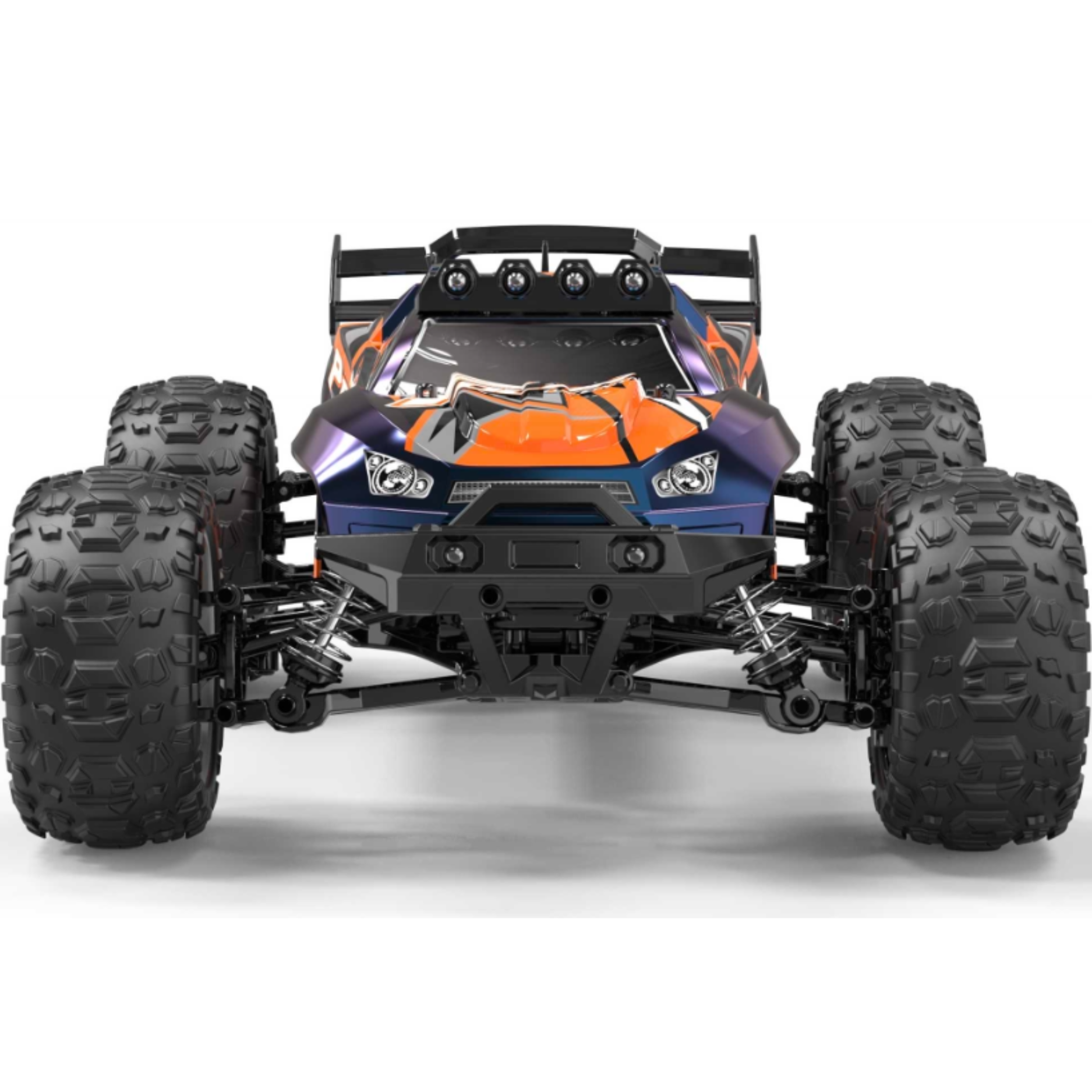 Auto a Control Remoto • Raptor Monster Truck 4x4 • 40 Km/h • Naranjo/Morado [PREVENTA]