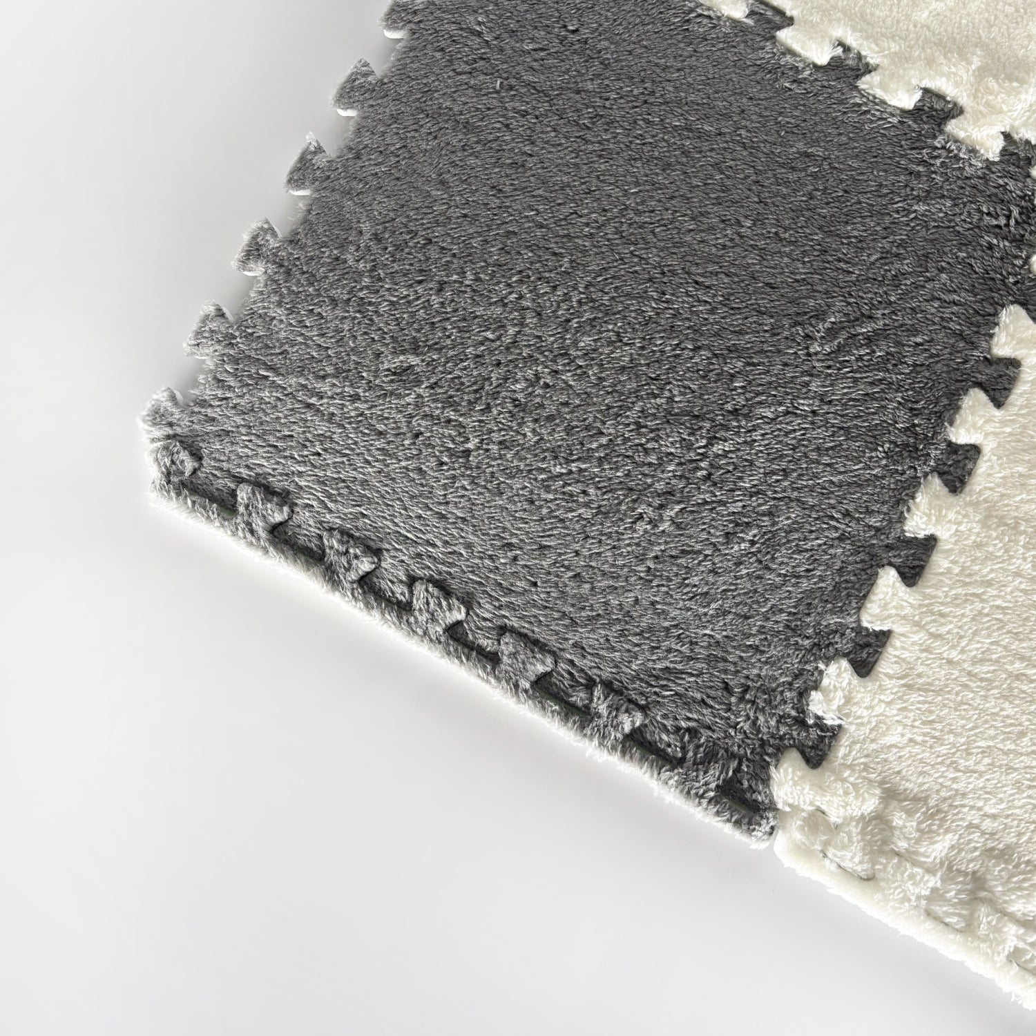 Borde Piso Tatami Acolchado para Niños • Modular • 30x3cm • Gris