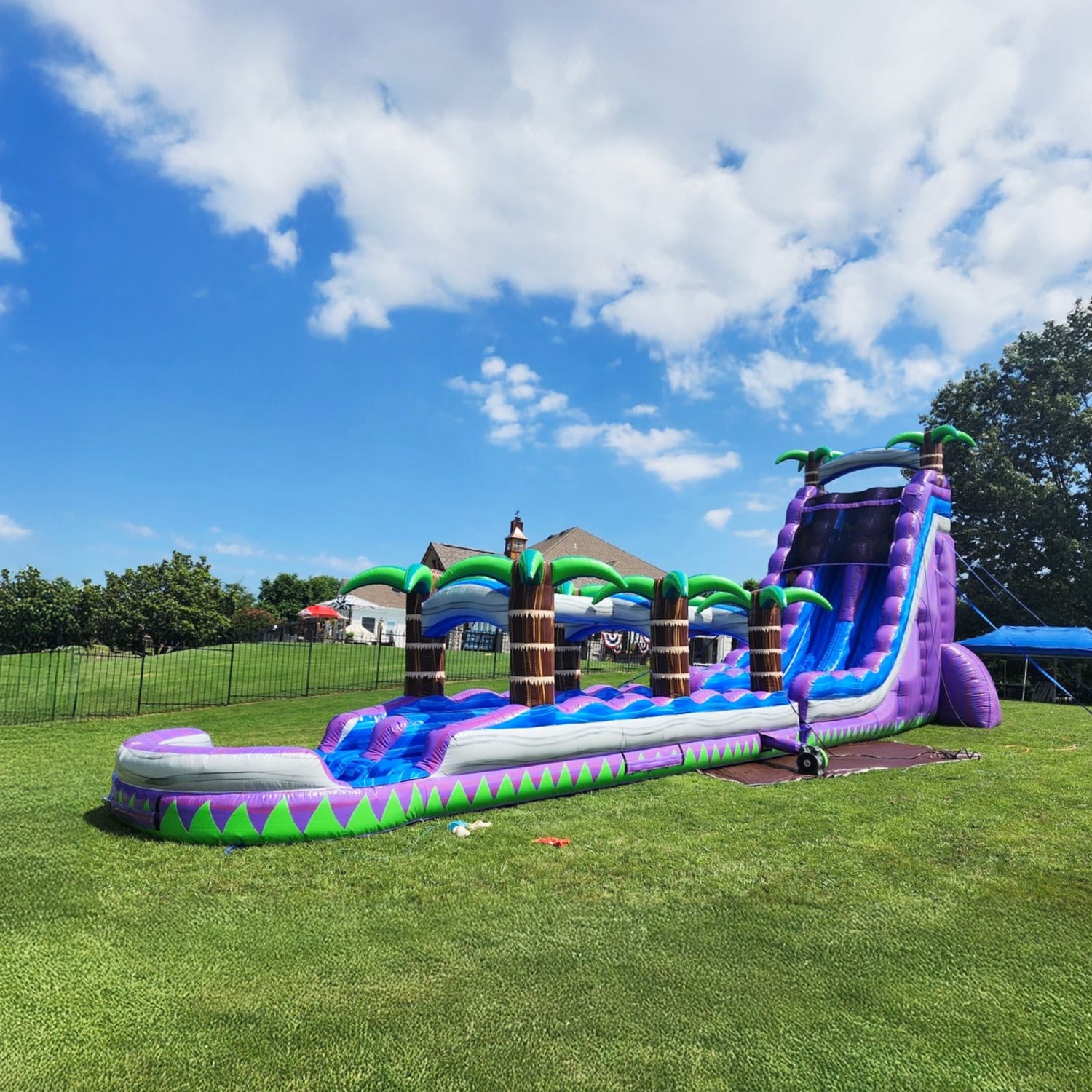 Juego Inflable • Selva Tropical • Tobogán Acuático • 20x4x8.5m • [A Pedido] • Arriendo