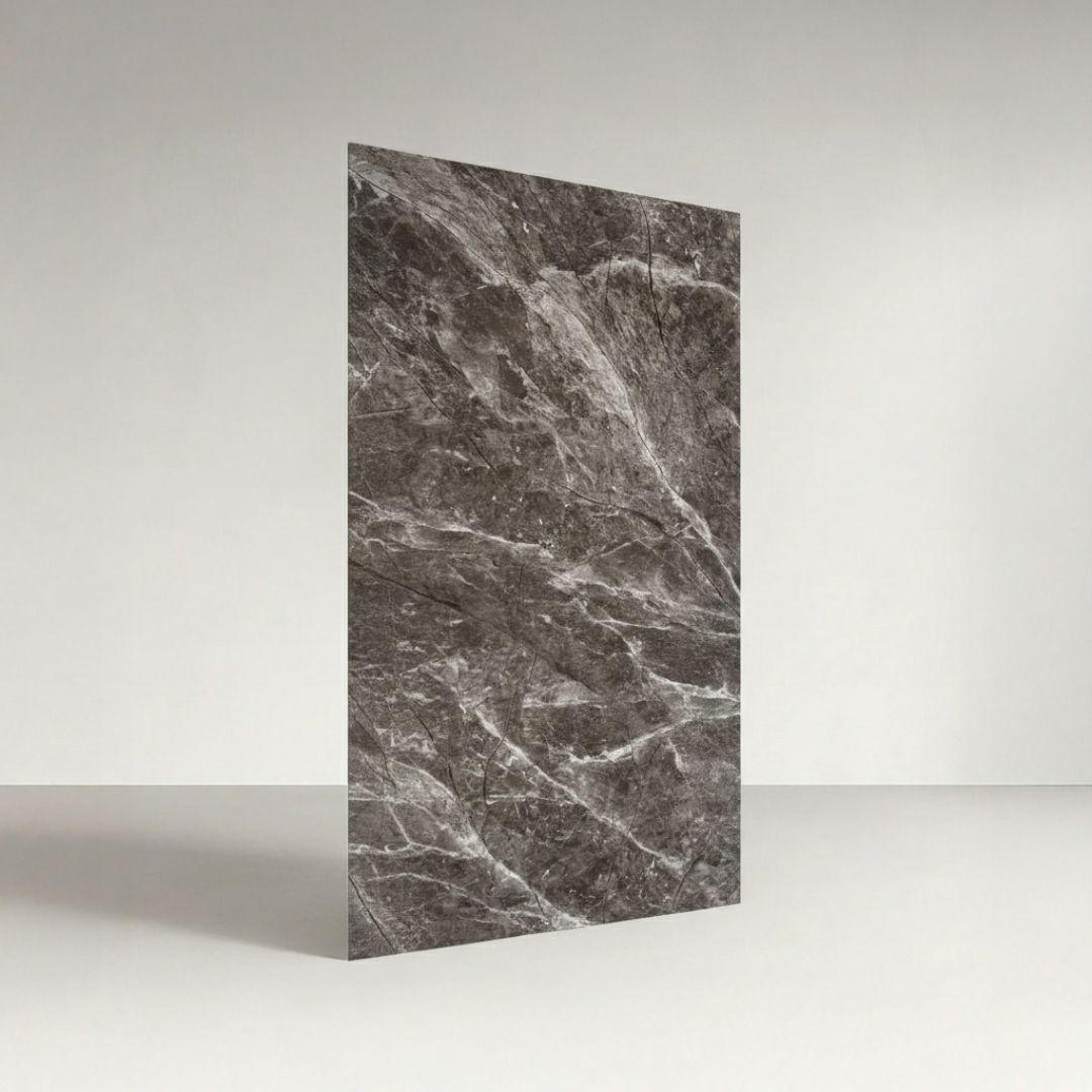 Revestimiento interior • Panel Mármol PVC • 244x122x0.3cm • Gris sublime