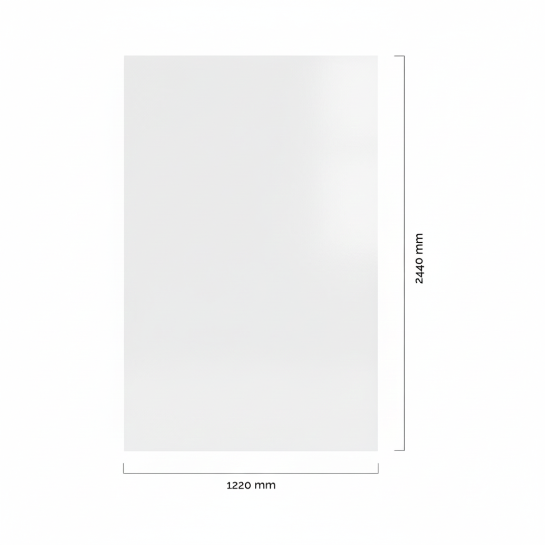 Revestimiento interior • Panel Mármol PVC • 244x122x0.3cm • Blanco Brillante