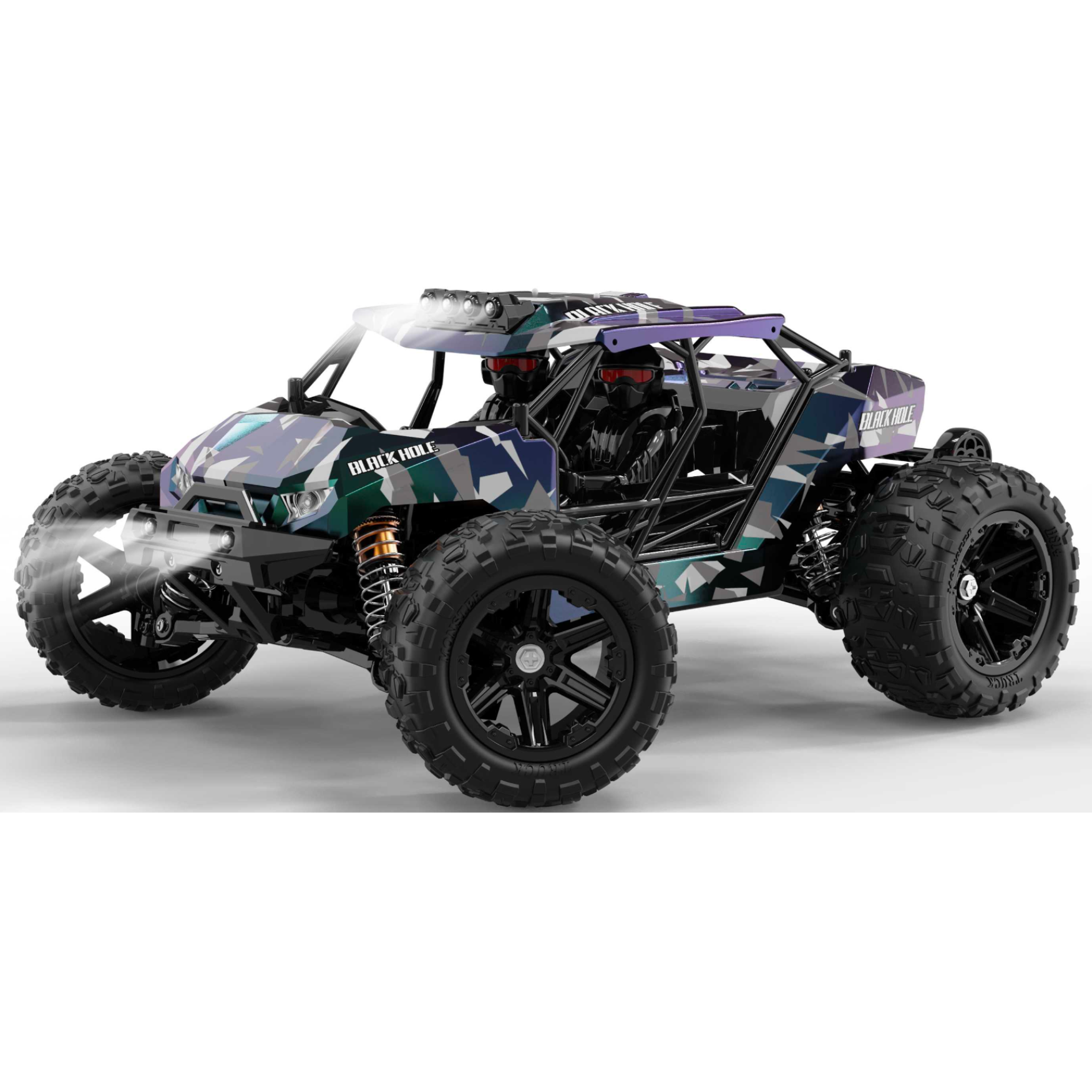 Auto a Control Remoto • Maverick Monster Truck 4x4 • 40 Km/h • Morado/Verde [PREVENTA]