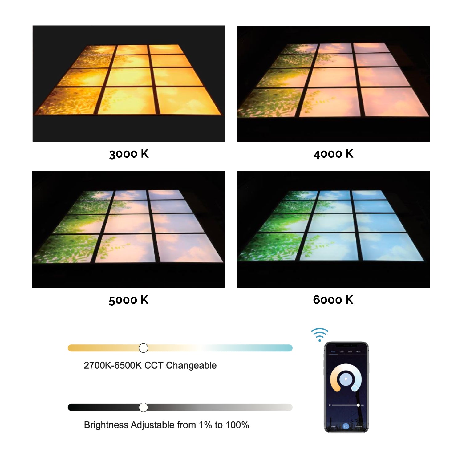 Panel Luz Led • Imitación Paisajes